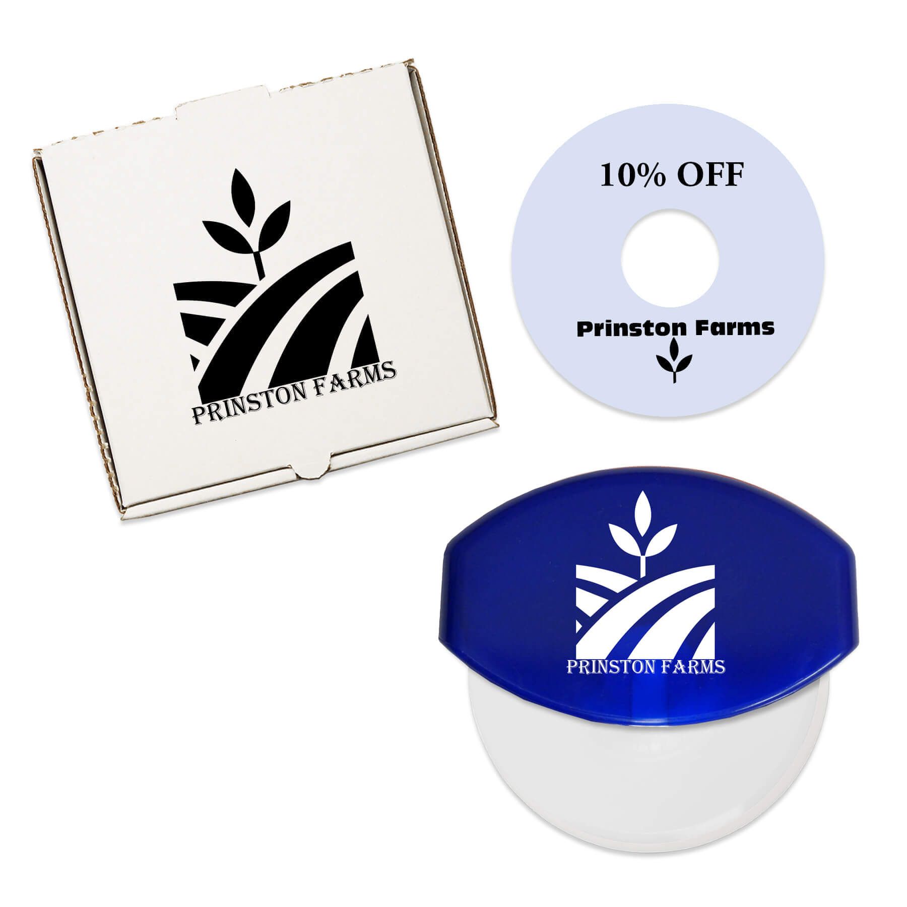 Translucent Blue Imprinted